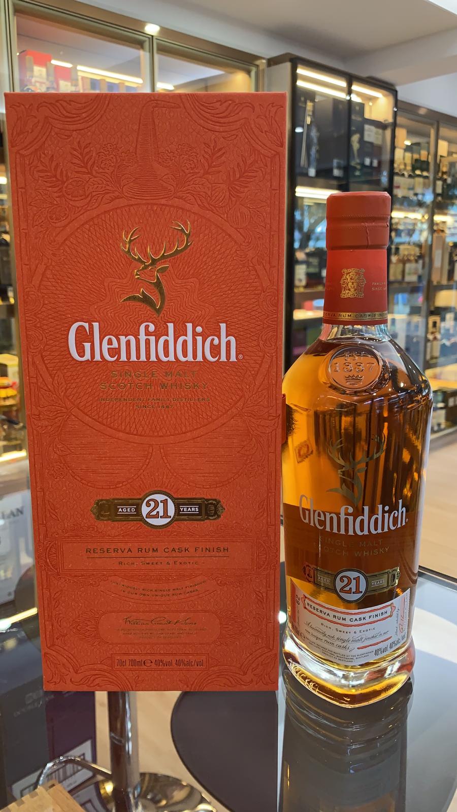 Glenfiddich 21 Year Old Gran Reserva Rum Cask 70cl
