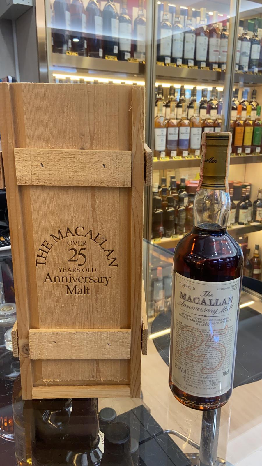 The Macallan Anniversary Malt  (1973) 25 Year Old Single Malt Scotch Whisky