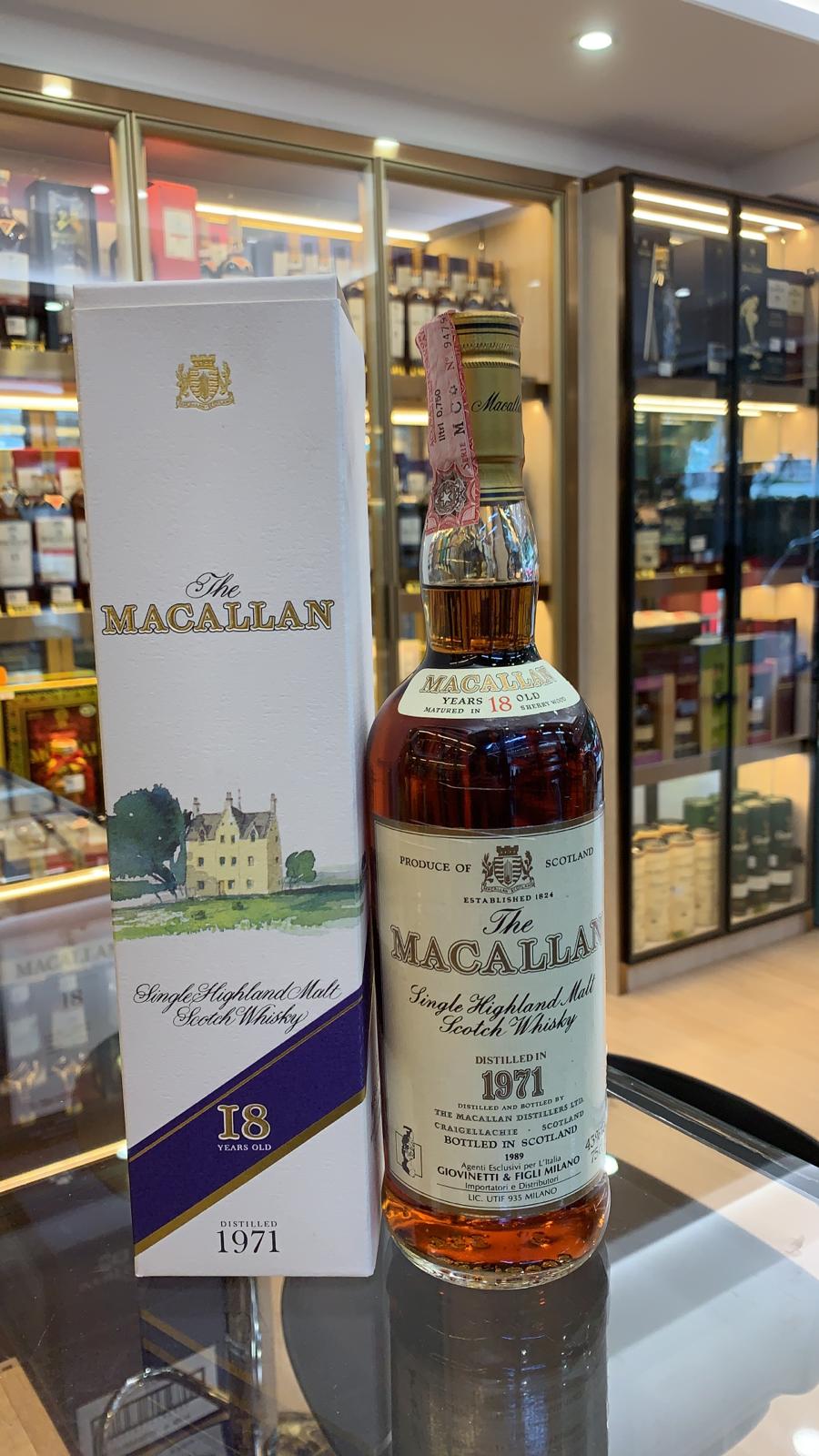Macallan 18 Year Old 1971 Whisky 