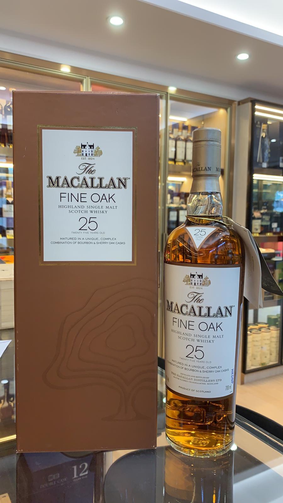  Macallan 25 Year Old Fine Oak Old Bottling 