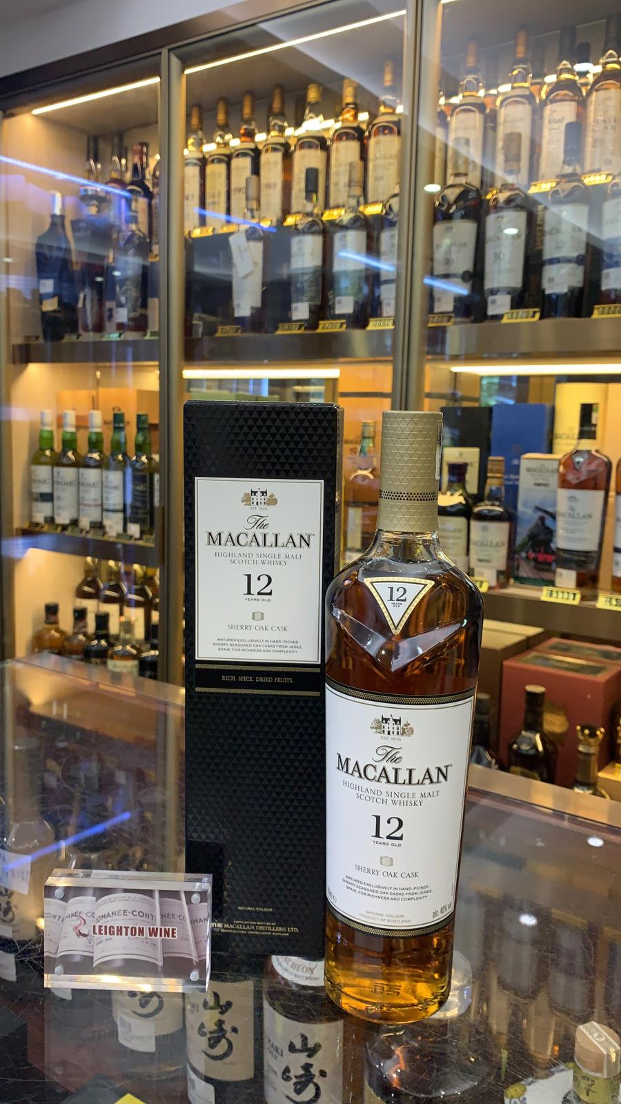 Macallan 12 Year Old Sherry Oak  New Version (70cl, 40%)