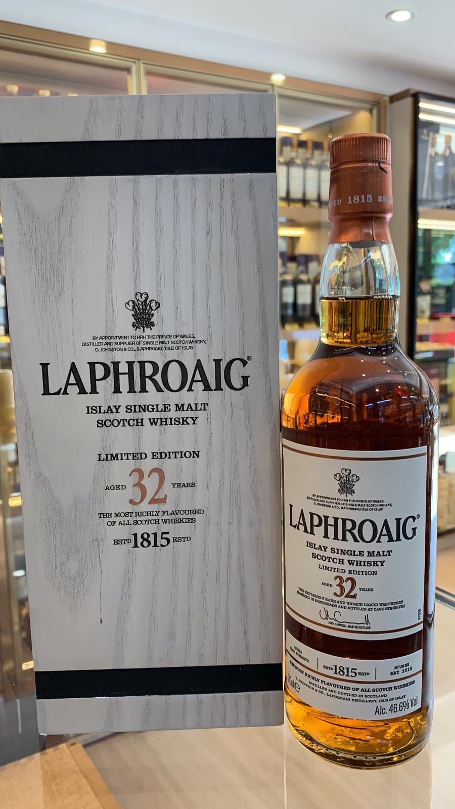Laphroaig 32 Year Old (70cl, 46.6%)